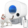 Smart Self Cleaning Cat Litter Box, Large Capacity Automatic Cat Litter Box with App Control & Safety Protection