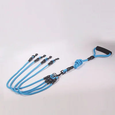 Pet Dog Leash Nylon Rope Double Dogs Leash 2 Way Coupler Walk Two and More