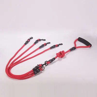 Pet Dog Leash Nylon Rope Double Dogs Leash 2 Way Coupler Walk Two and More
