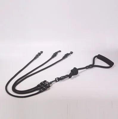 Pet Dog Leash Nylon Rope Double Dogs Leash 2 Way Coupler Walk Two and More