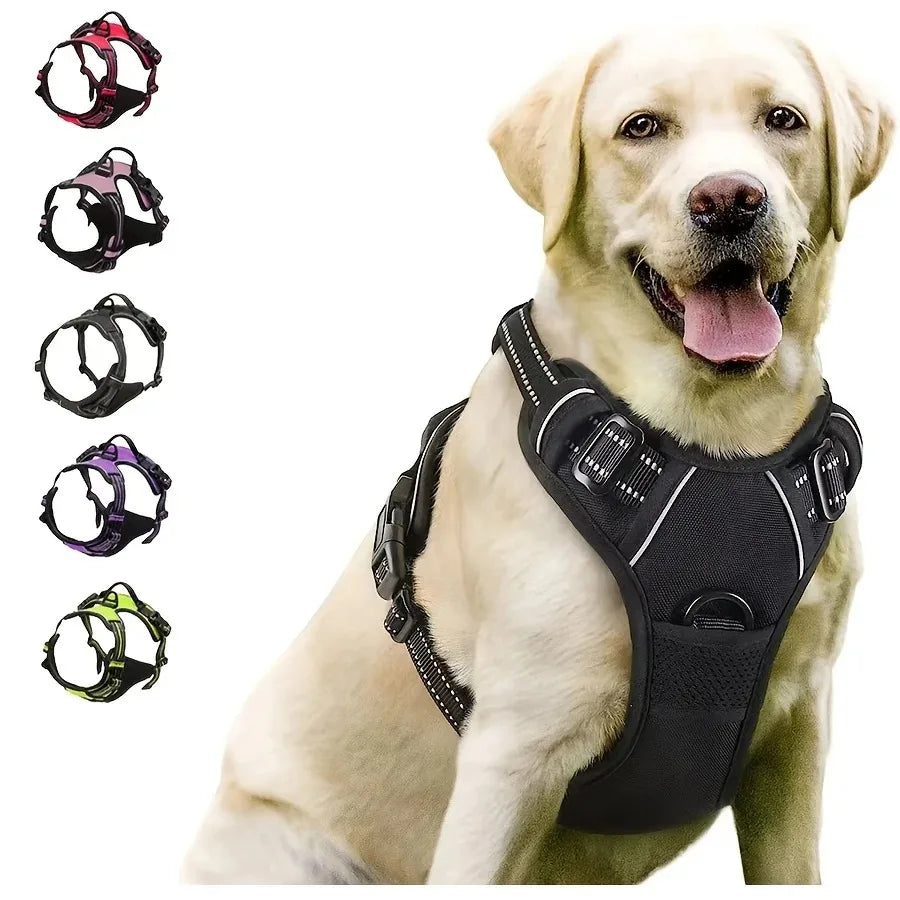 Dog Collars Harness Big Vests Leash  Accessories Medium Small Set