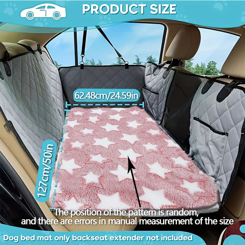 1 Dog Car Mat, Non-Slip Rear Seat Extender Pet Mat, Mesh Dog Bed Suitable for Suvs and Sedans, Bite-Resistant, Easy to Clean, Scratch-Resistant, Comfortable Travel Mat