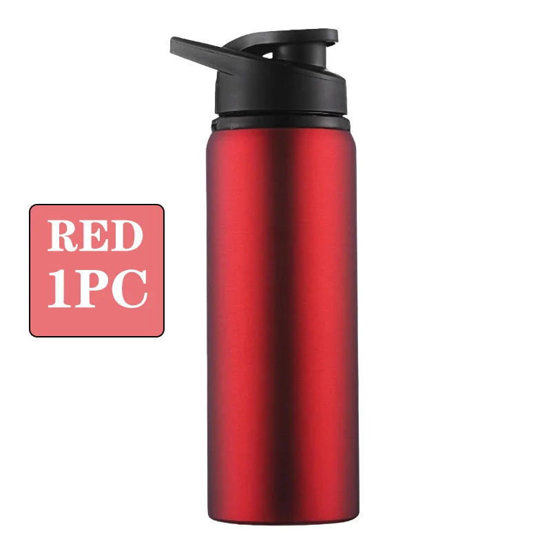 Metal Portable Water Bottle Leakproof Reusable Outdoor Sports Cup for Cycling Hiking Gym Travel
