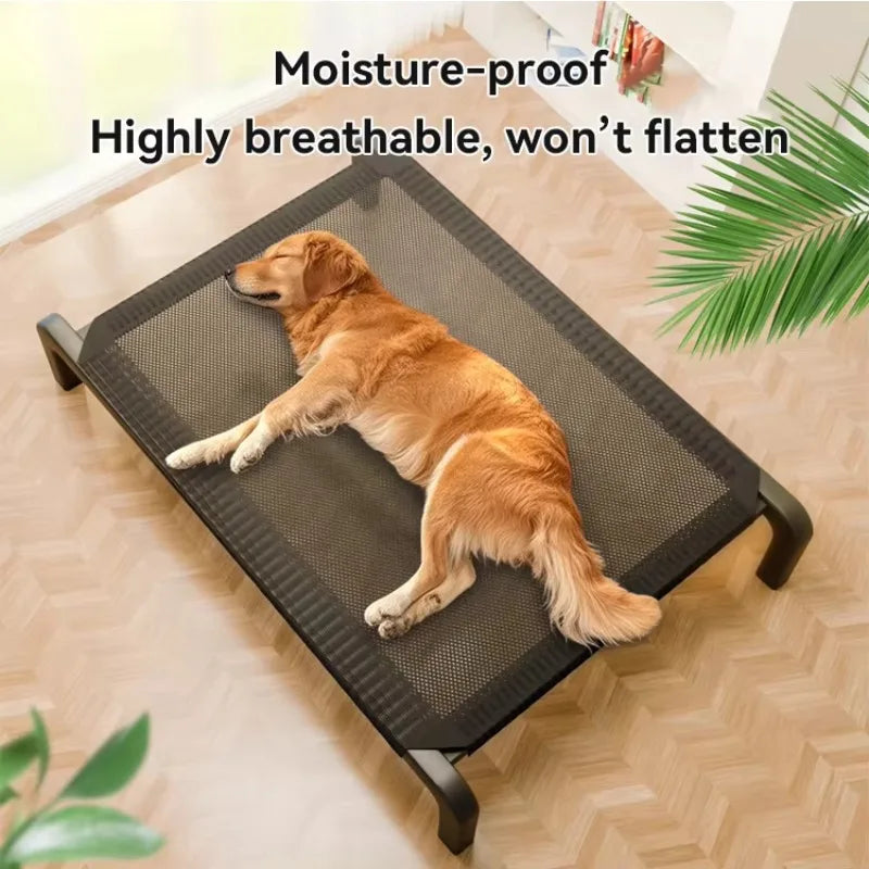 For Outdoor Home Use Elevated Big Dog Bed Convenient Carry Moisture Proof Non-Slip Large Bed Durable