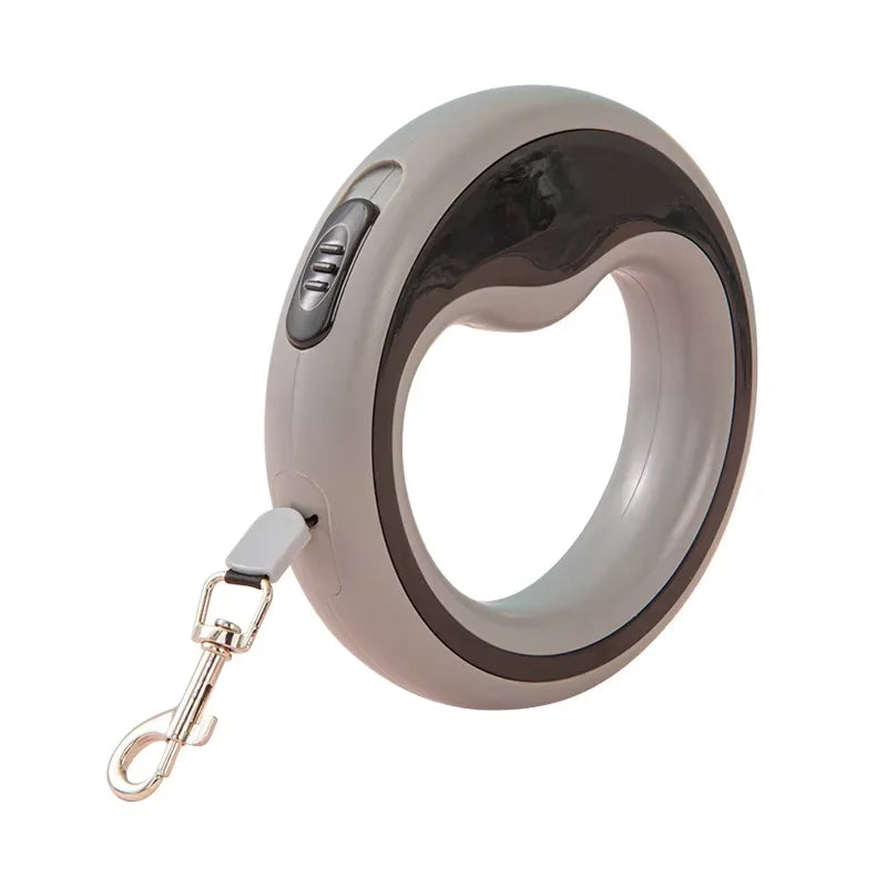 Retractable Dog Lead Heavy-Duty Extendable Dog Leads Strong Nylon Tape Leash One-Handed Brake  Lock Tangle-Free Design