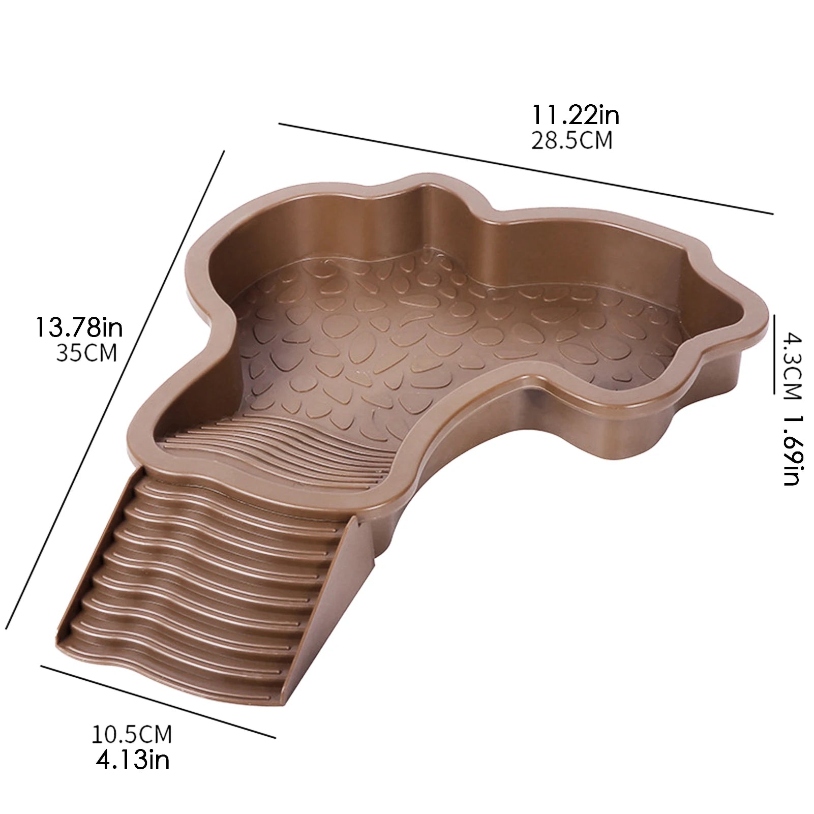 Reptile Bathing Pool Aquarium Turtle Climbing Pet Basin Fish Tank Decoration Reptile Water Bowl For Tortoise Turtle Hamster