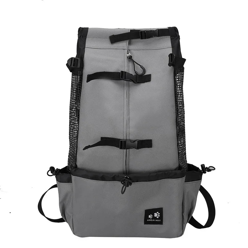 Strong Nylon Dog Carrier Backpack for Small Medium Dogs High Quality Breathable Cycling Backpack for Outdoor