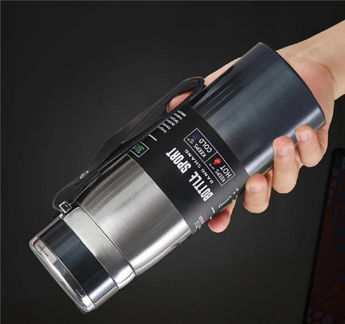 1L Thermal Water Bottle Keep Cold and Hot Water Tea Coffee Stainless Steel Thermos Bottle