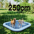 60-97''Summer Outdoor Dog Shower Play pool Inflatable Sprinkler Pad Pet Fountain Foldable