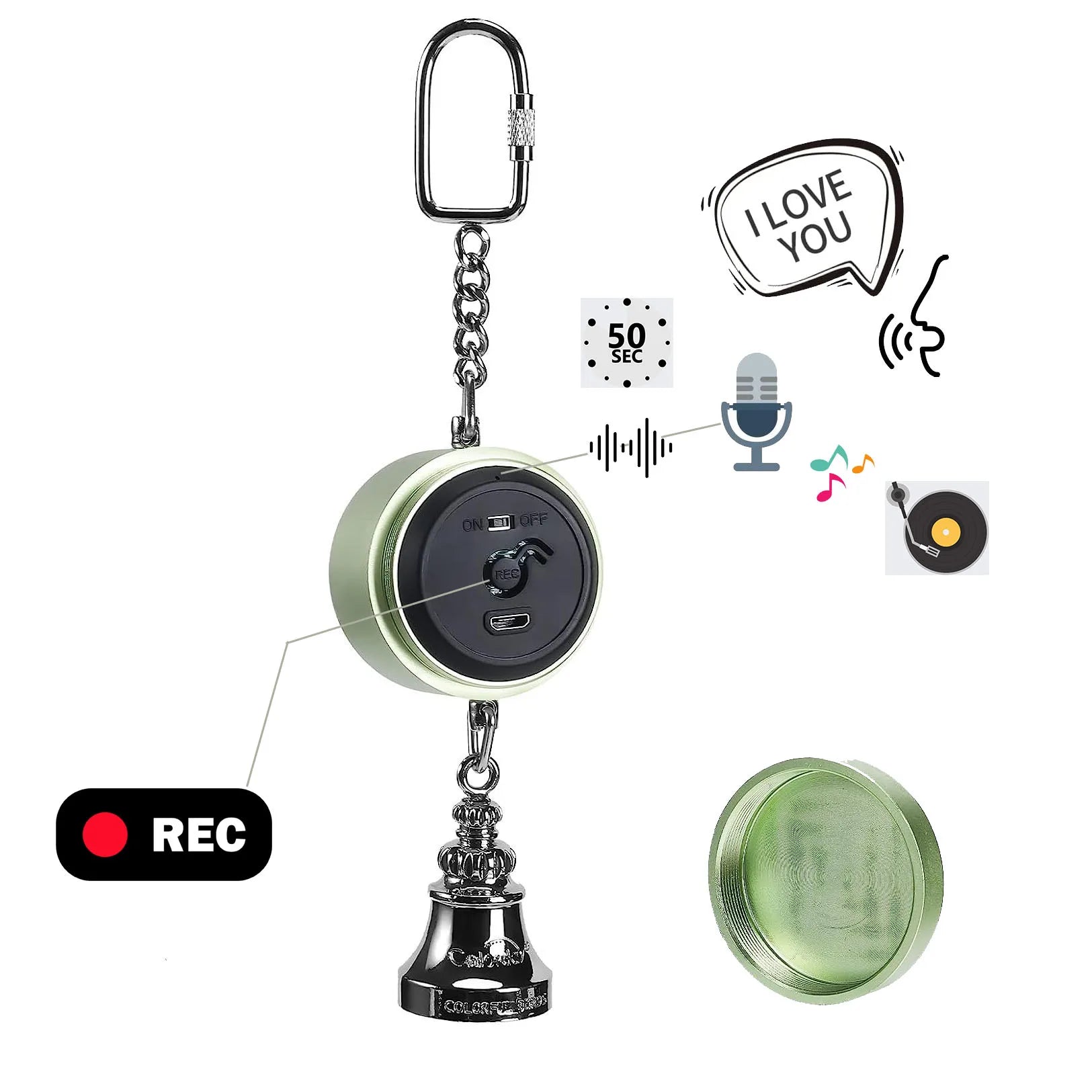 Bird Toys Parrot Talking Coach & Interactive Voice Bell Supplies