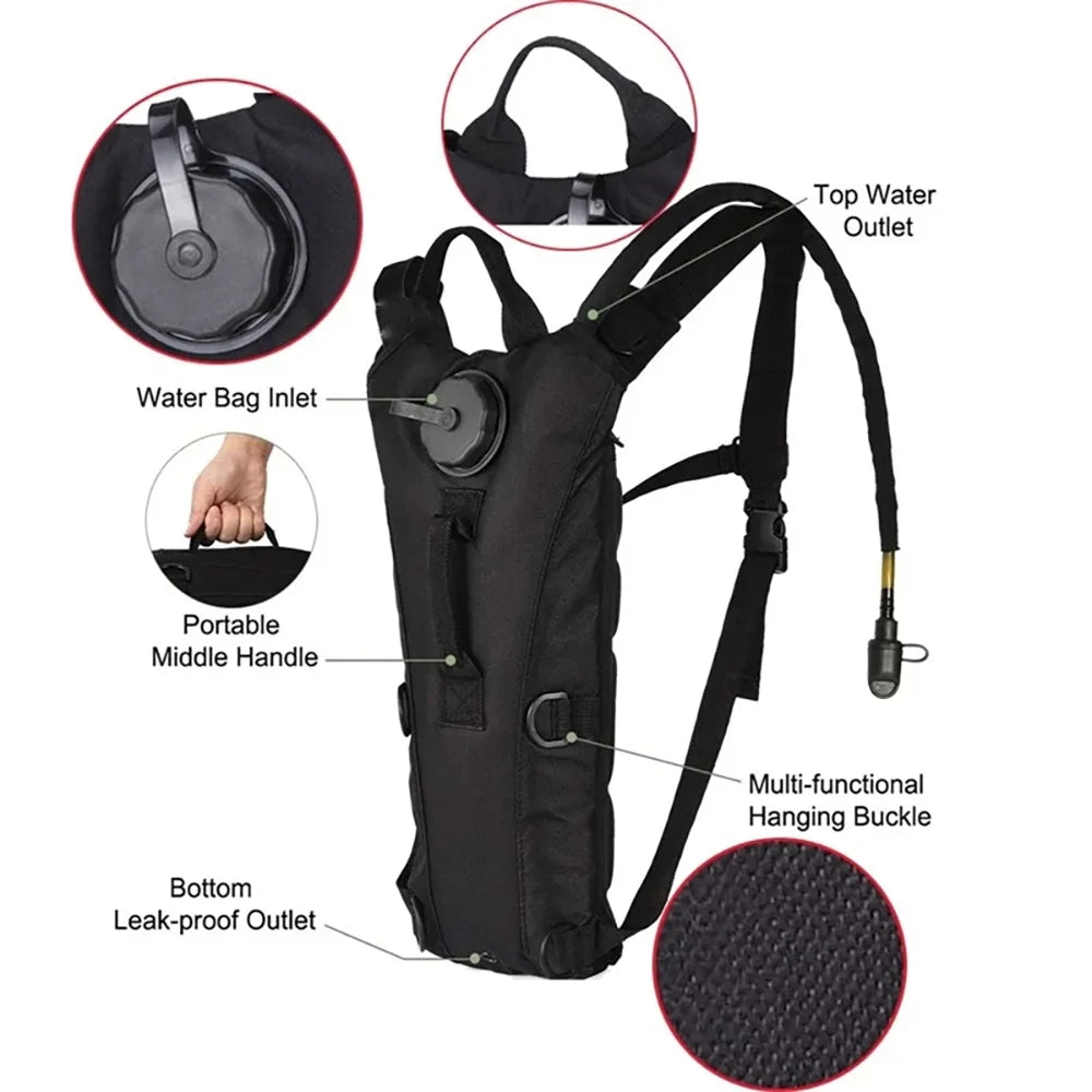 3L waterproof water bag outdoor sports backpack travel cycling mountaineering convenient water bottle water bag
