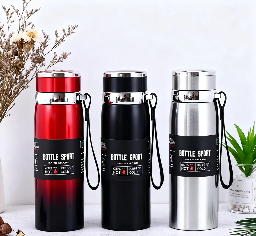 1L Thermal Water Bottle Keep Cold and Hot Water Tea Coffee Stainless Steel Thermos Bottle