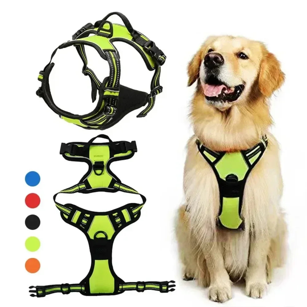Reflective Adjustable Breathable Vest Chest Strap for Small Medium Large Dogs Pet Harness Cat