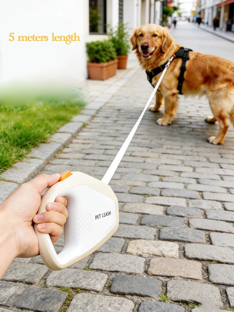Pet Dog Retractable Leash 5m Automatic Stretching Dog Hand Holding Fiber Rope Leashes