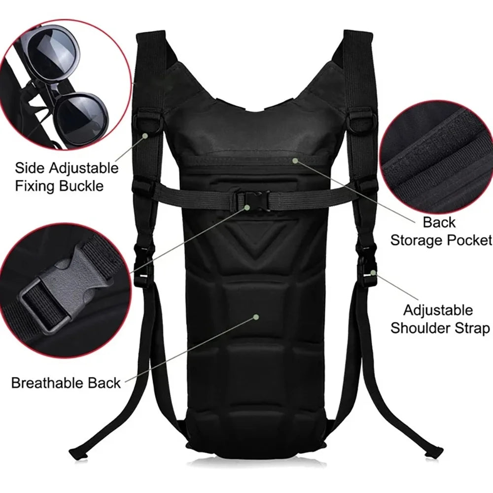 3L waterproof water bag outdoor sports backpack travel cycling mountaineering convenient water bottle water bag