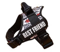 New Dog Harness High Quality Nylon Adjustable Custom ID Dog Name Small Large Dog Vest Harness