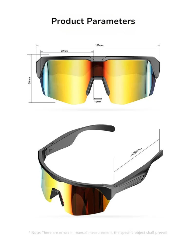 Cycling Running Bluetooth Smart Glasses Technology Audio Call Remote Headset Sunglasses Sports Driving Music