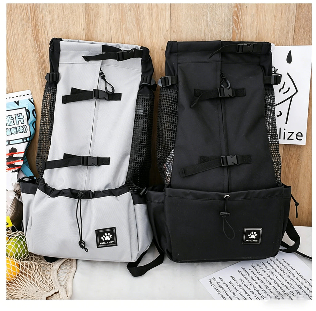 Strong Nylon Dog Carrier Backpack for Small Medium Dogs High Quality Breathable Cycling Backpack for Outdoor