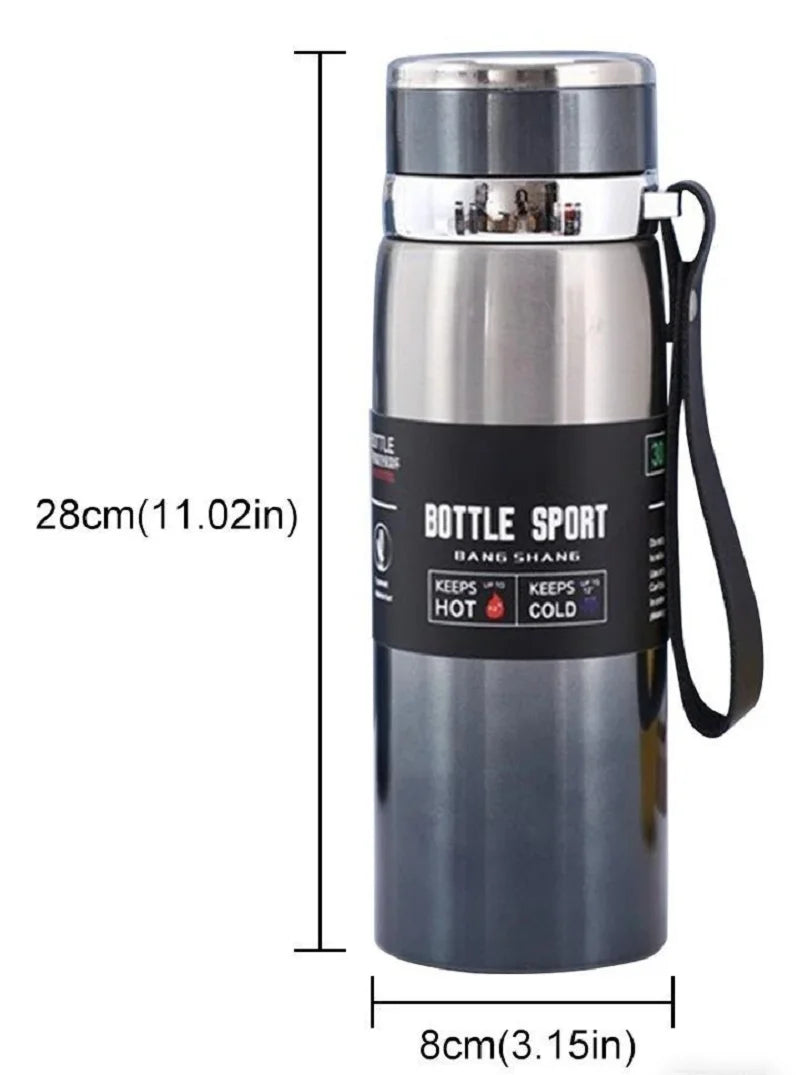1L Thermal Water Bottle Keep Cold and Hot Water Tea Coffee Stainless Steel Thermos Bottle