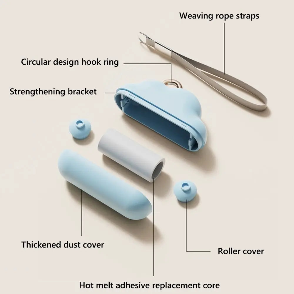 Cloud Shaped Roller Sticky Brush Refill Lint Roller Brush Sticky Paper Pet Hair Remover Roller Drum Type