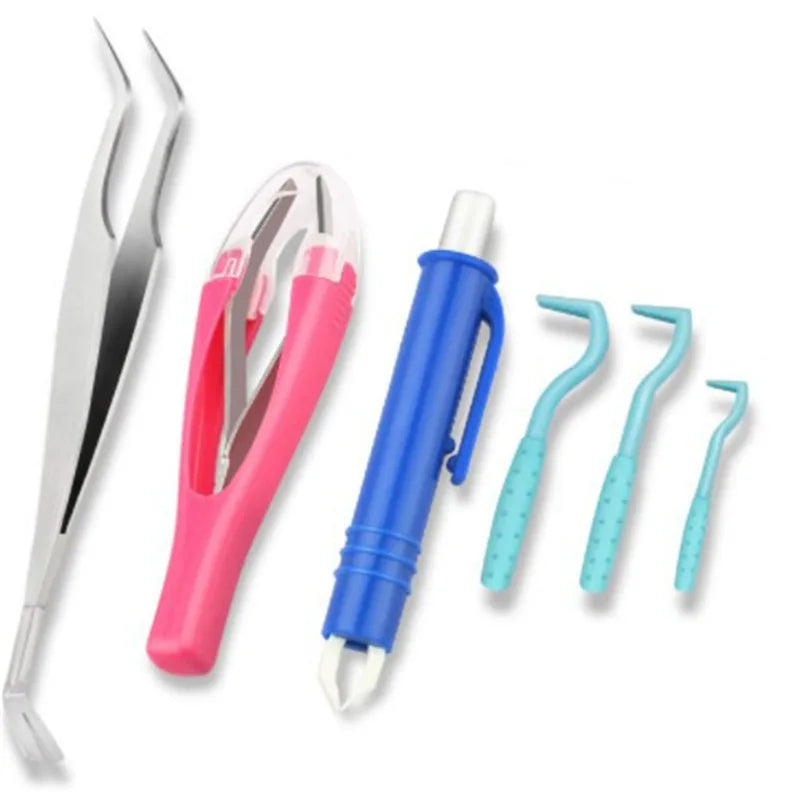 Pet Tick Removal Kit Easy To Use Flea Get Rid of Hook Tweezers Pliers Mite Extractor Dogs Cats