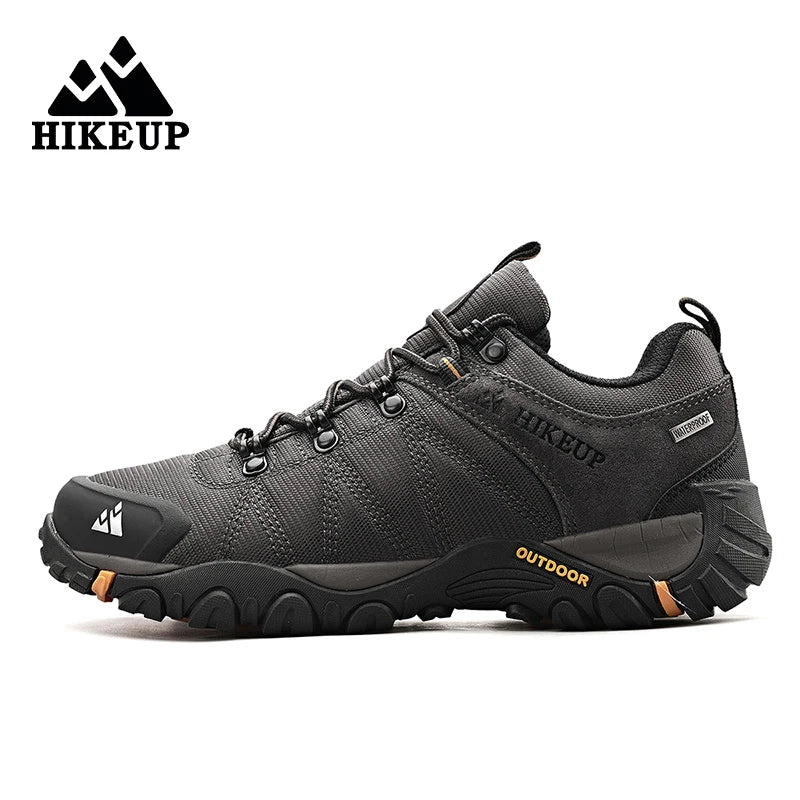 HIKEUP Non-slip Men Hiking Shoes Breathable Outdoor Wear Resistant Splashproof Climbing