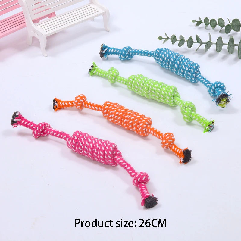 Interactive Cotton Rope Mini Toys Ball for Dogs Accessories Toothbrush Chew Toy for Large Small Dogs