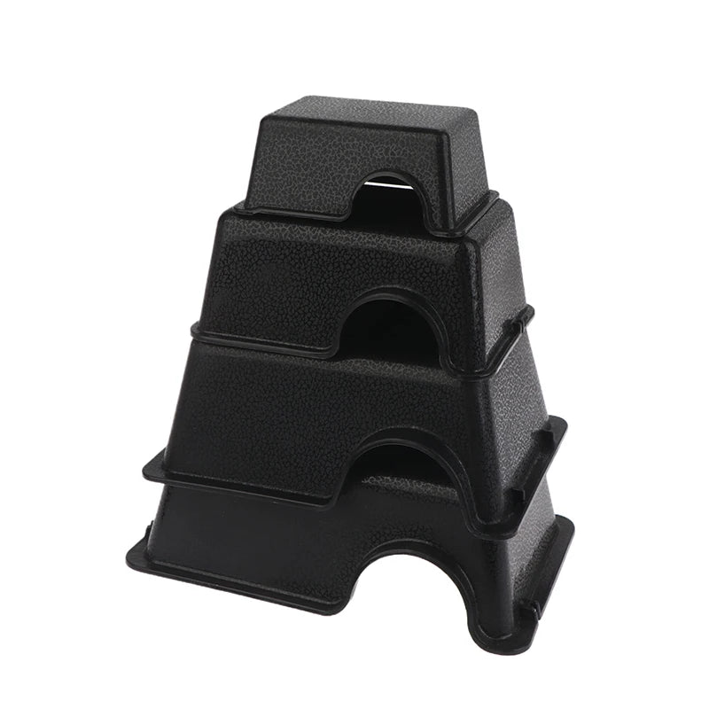 Reptile Hide Box Small Animal Hideaway Enclosure Black Ventilation Hiding Cave