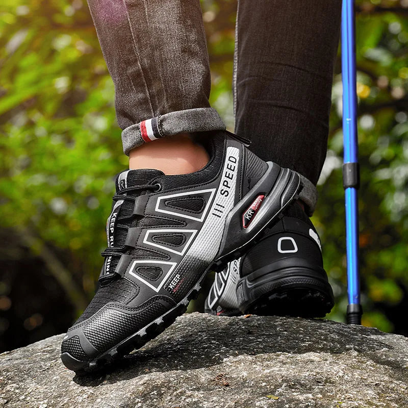 Hiking Shoes Women's Outdoor Hiking Sports Shoes, Non-slip Shoes, Breathable Lace-up Climbing Shoes, Cycling