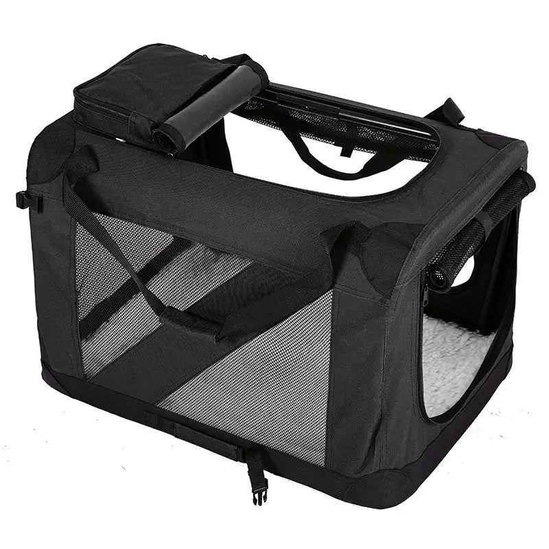 Dog Cage Car Kennel Outing Pet Luggage Car Travel Cage Folding Medium and Large