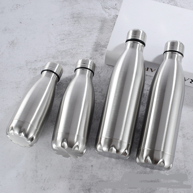 Stainless Steel Water Bottle 1 Liter Free Shipping, Drink Bottle for Sport Travel Cups,  500 750 1000ml Water Bottles