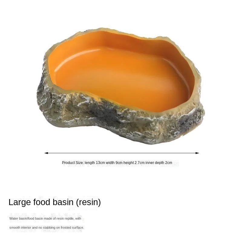 Reptile pet food basin drinking water basin reptile  food basin