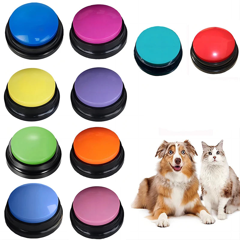 Dog Toys Funny  Recordable Pet Travel Talking Pet Speaking Buttons Portable Cute