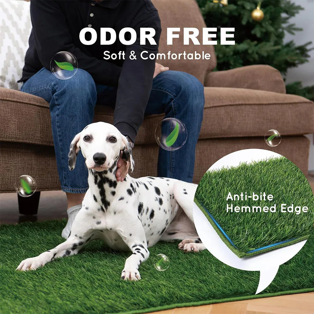 Reusable Dog Toilet Dog Lawn Carpet: Artificial Grass Rug for Dog, Training Mat, Dog Toilet for Balcony Patio Garden
