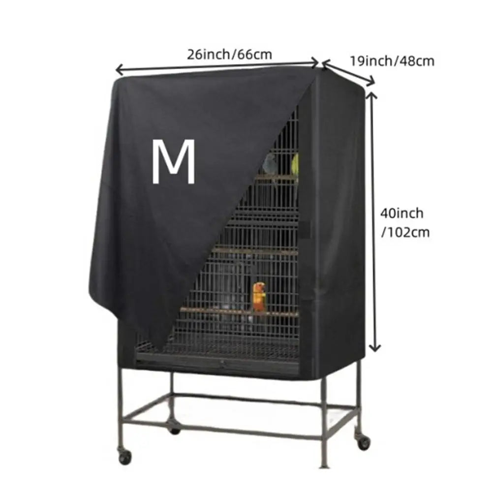 Bird Cage Cover Waterproof Dustproof Oxford Cloth Cage Cover Protective Bird Cage Two Handle Top Design Adjustable