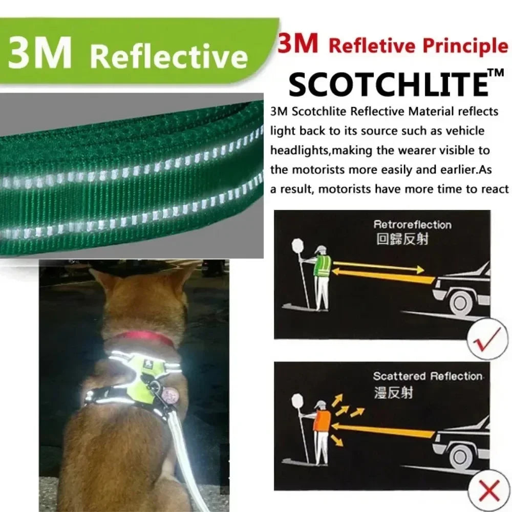 Reflective Adjustable Breathable Vest Chest Strap for Small Medium Large Dogs Pet Harness Cat