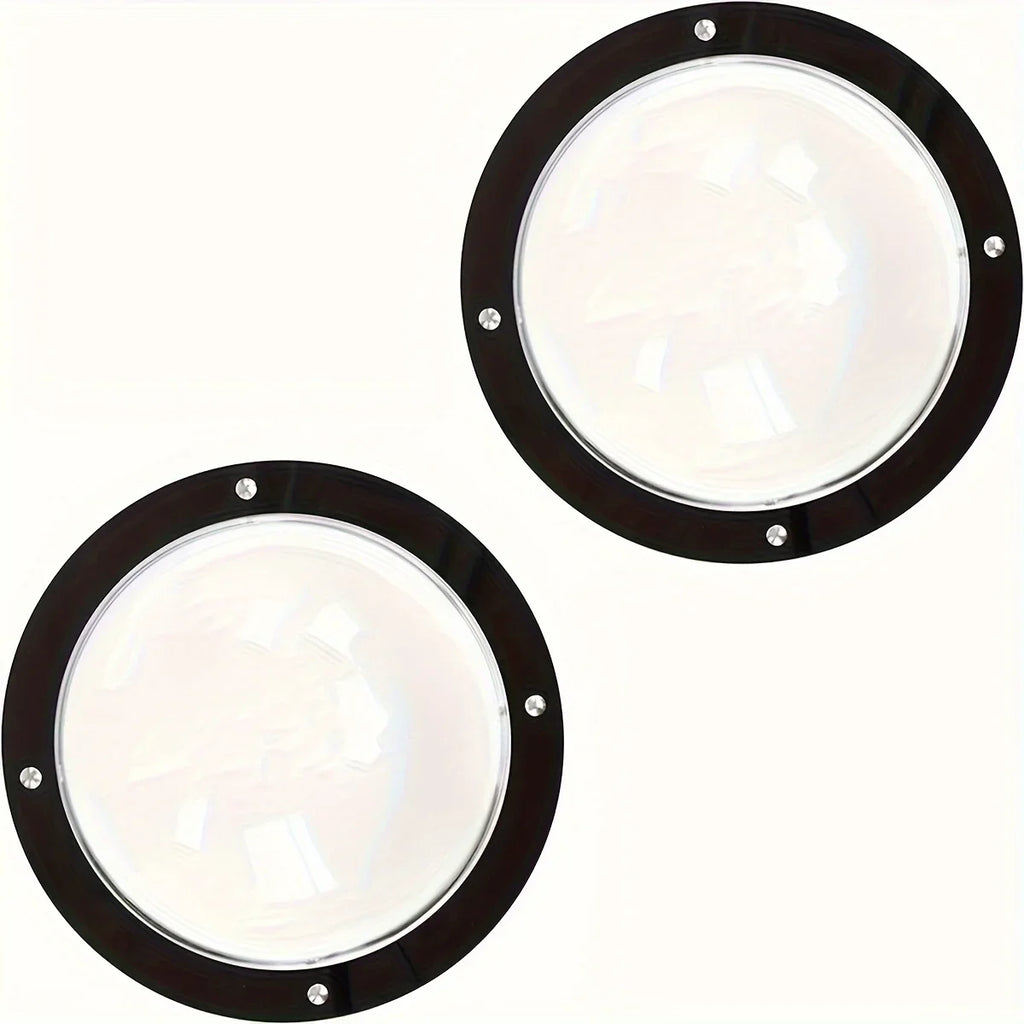 Pet Transparent Viewing Dome, Semi Circular Fence Window for Dogs and Cats, Outdoor Breathable Pet Access Door H0603