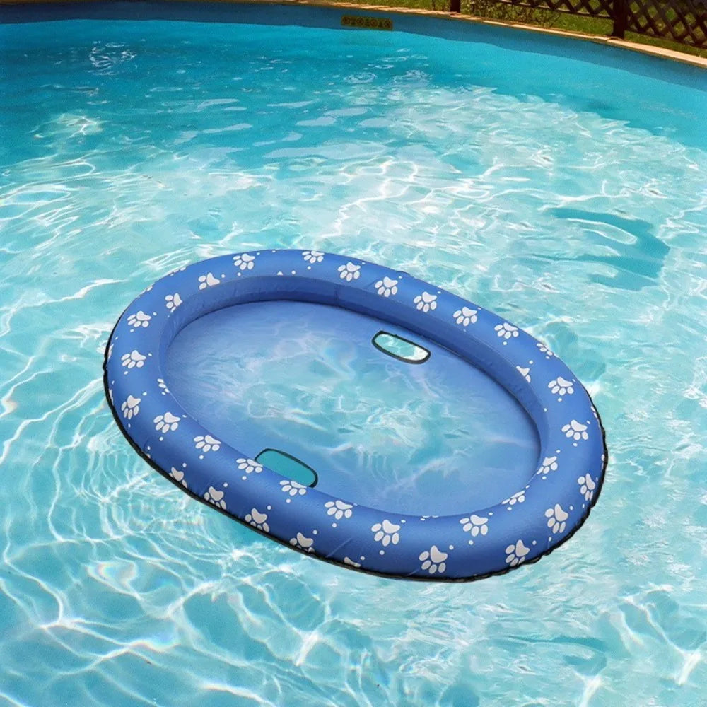 Water Toys Foldable Dog Swimming Float Soft PVC Pet Inflatable Raft Cooling Pet Dog Float Pool