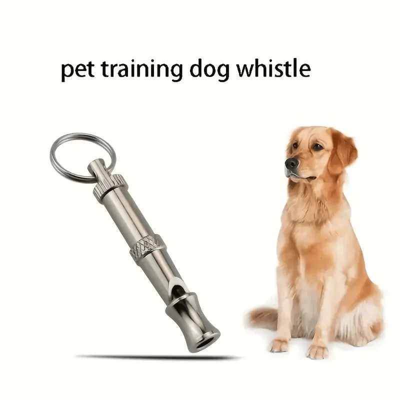 1/2Pcs Dog Whistle To Stop Barking, Adjustable Sound Pitch Dog Whistle With Keychain, Professional Recall Pet
