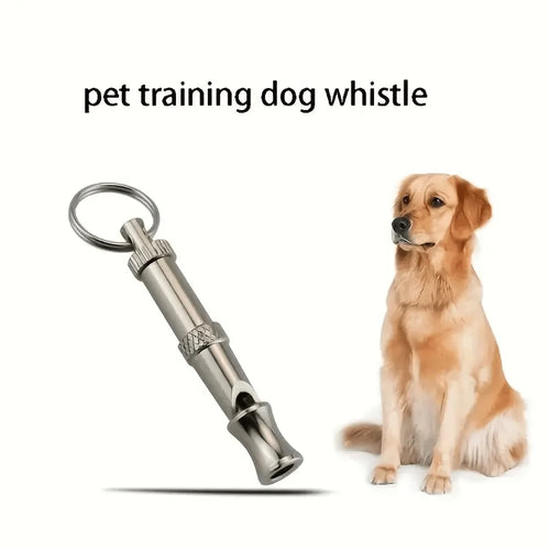 1/2Pcs Dog Whistle To Stop Barking, Adjustable Sound Pitch Dog Whistle With Keychain, Professional Recall Pet