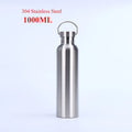 Stainless Steel Water Bottle 1 Liter Free Shipping, Drink Bottle for Sport Travel Cups,  500 750 1000ml Water Bottles