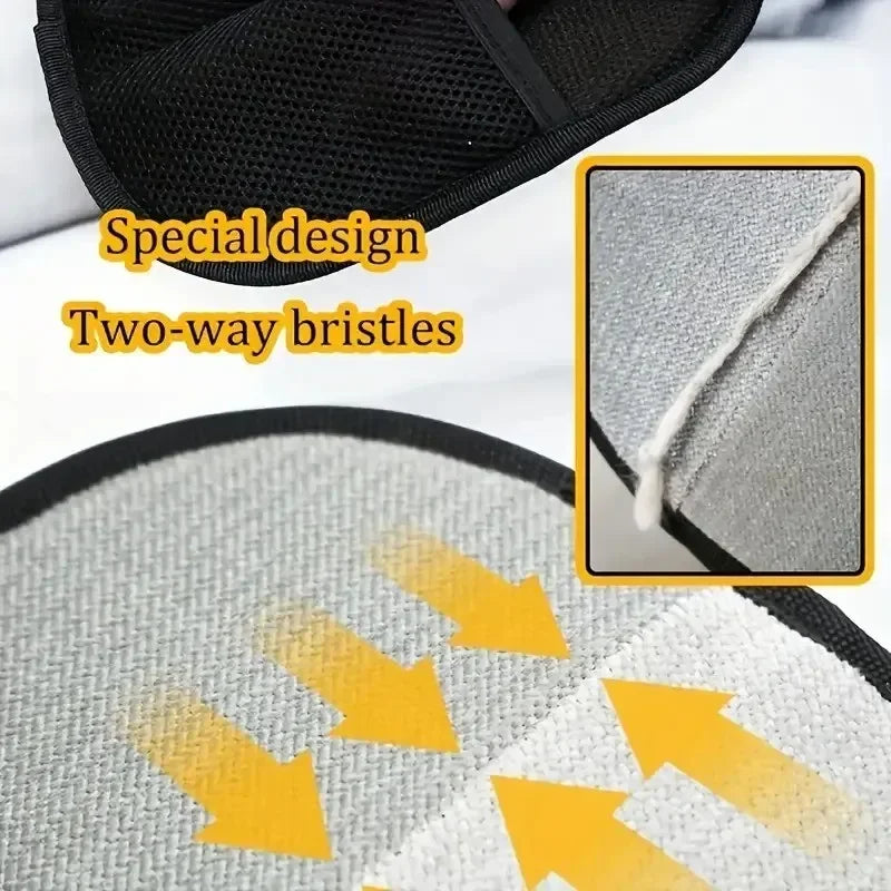 Static Pet Hair Removal Gloves - Grooming & Deshedding Gloves for Dogs Cats - Works on Sofa Carpet Clothes