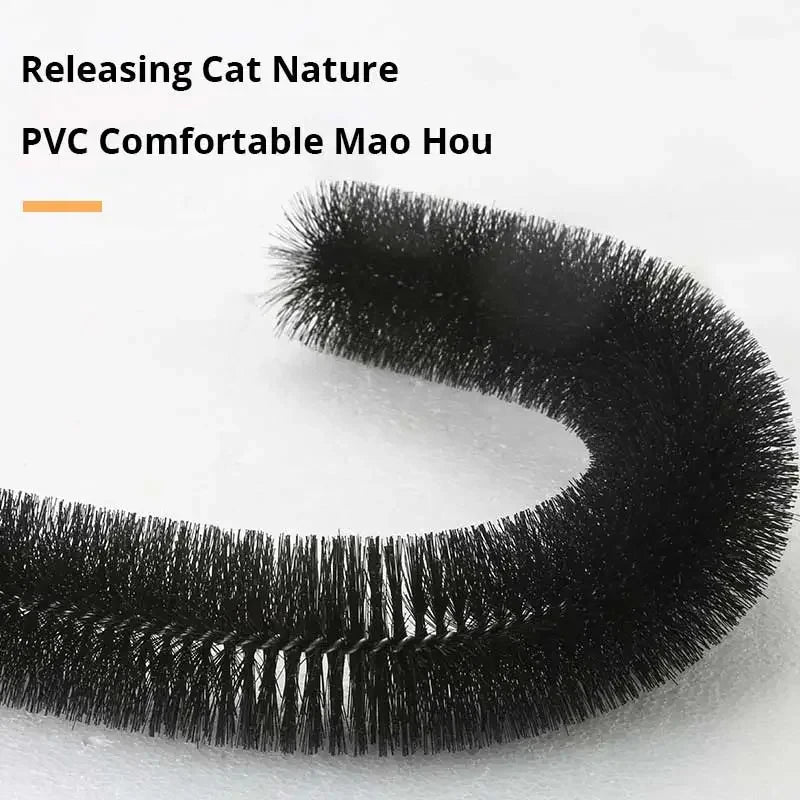 Cat Toy Arch Self Groom  Feline with A Massage Grooming Rubbing Brush with Scratching Pad
