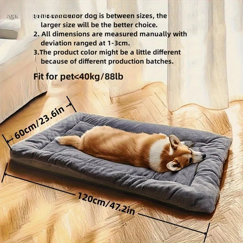 Large Plush Bed Sofa Thickened Super Soft Polyester Bed For Small Medium Large Dog Cat
