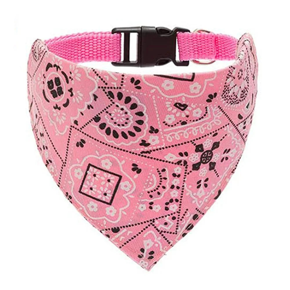 Dog Collar Bandana Scarf Collar Adjustable Dog Bandanas Collar Cat Neckerchief