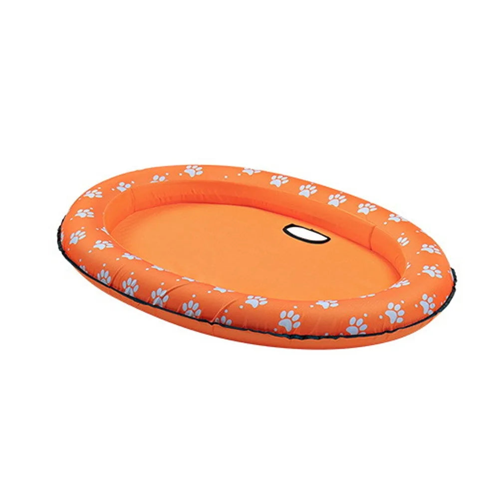 Water Toys Foldable Dog Swimming Float Soft PVC Pet Inflatable Raft Cooling Pet Dog Float Pool
