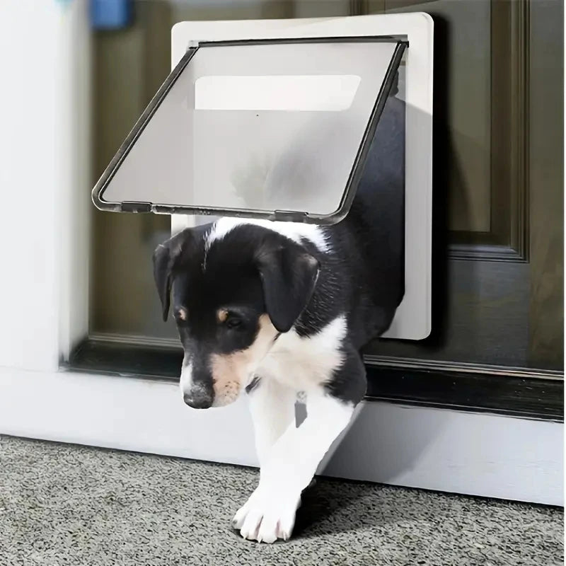 Strong Lockable Dog Door with Privacy Protection Flap Pet Dog Door For Big Small Dogs Pet Safety Doors Easy to Install