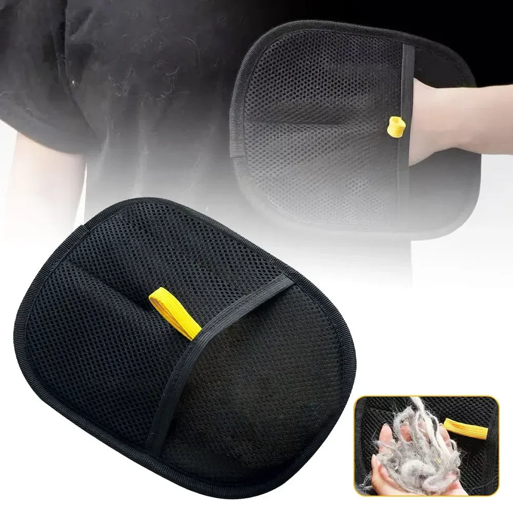 Static Pet Hair Removal Gloves - Grooming & Deshedding Gloves for Dogs Cats - Works on Sofa Carpet Clothes