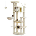 Large Cat Tree Tall Cat Tower for Indoor Cats Multi-Level Plush Cat Condo with Scratching Post