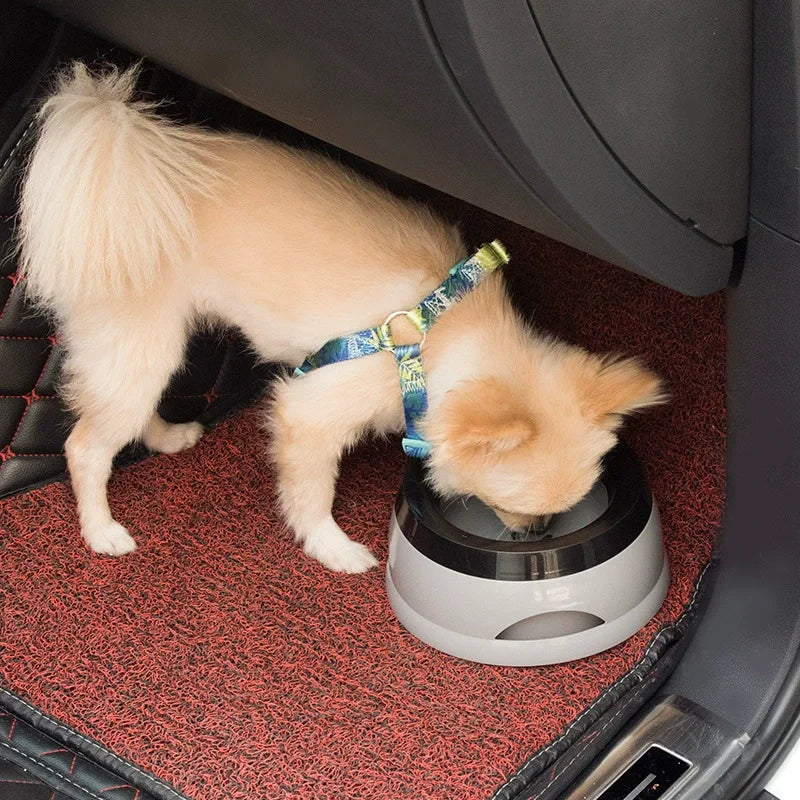 Pet Floating Water Bowl for Car Anti-Splash Anti-Overturn Portable Travel Dog Cat Drinking Water Dispenser